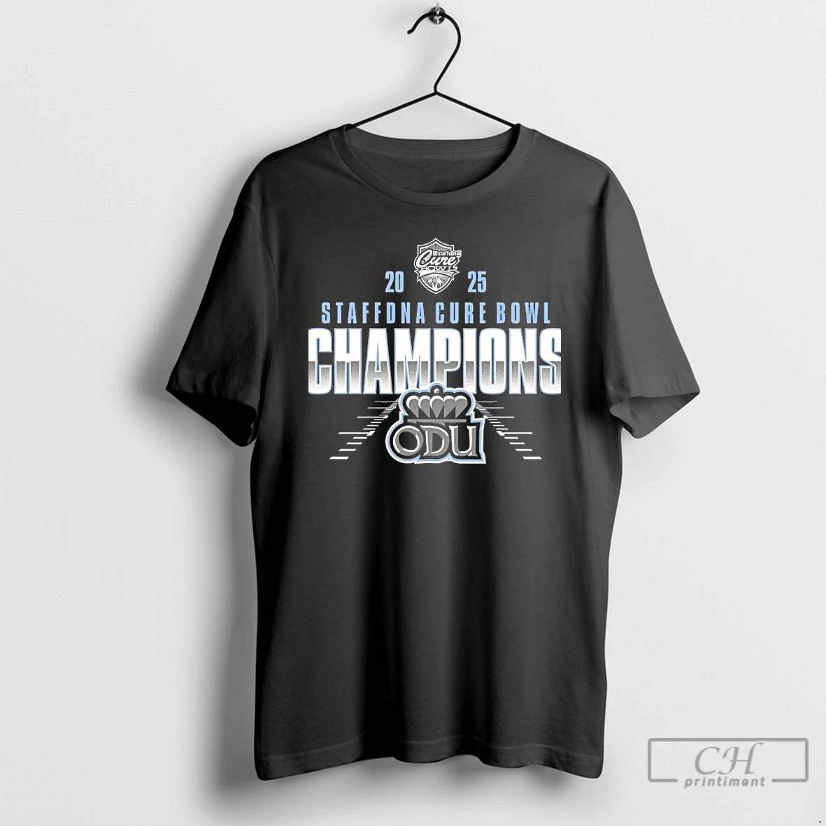 Classic Old Dominion Monarchs 2025 Cure Bowl Champions T-Shirts, Hoodie, Sweatshirt | CoreVibeTees.com