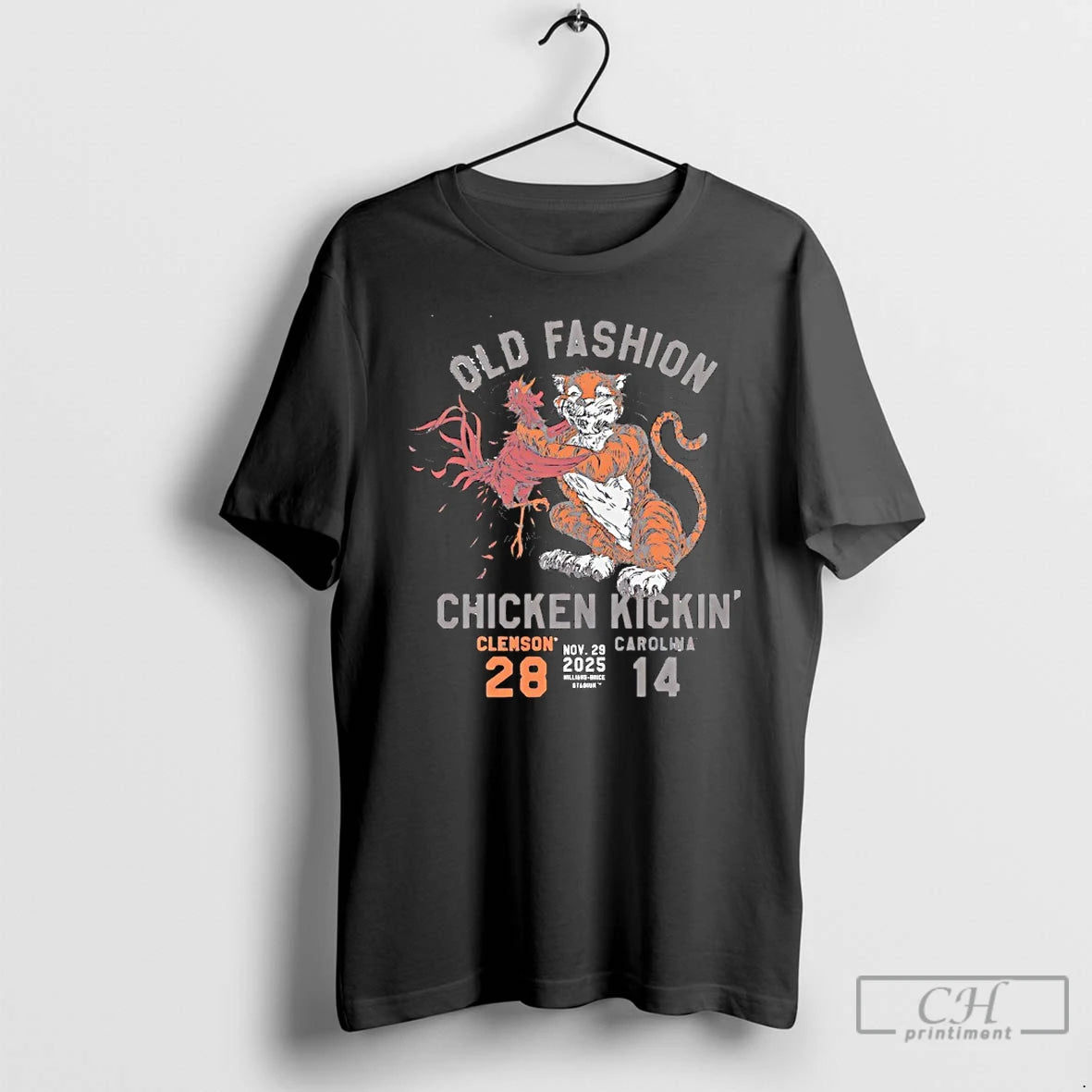 Classic Old Fashion Chicken Kickin Score 25 Carolina Mascots T-Shirts, Hoodie, Sweatshirt | CoreVibeTees.com