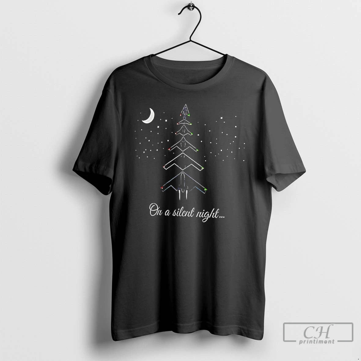 Classic On A Silent Night Christmas Tree T-Shirts, Hoodie, Sweatshirt | CoreVibeTees.com
