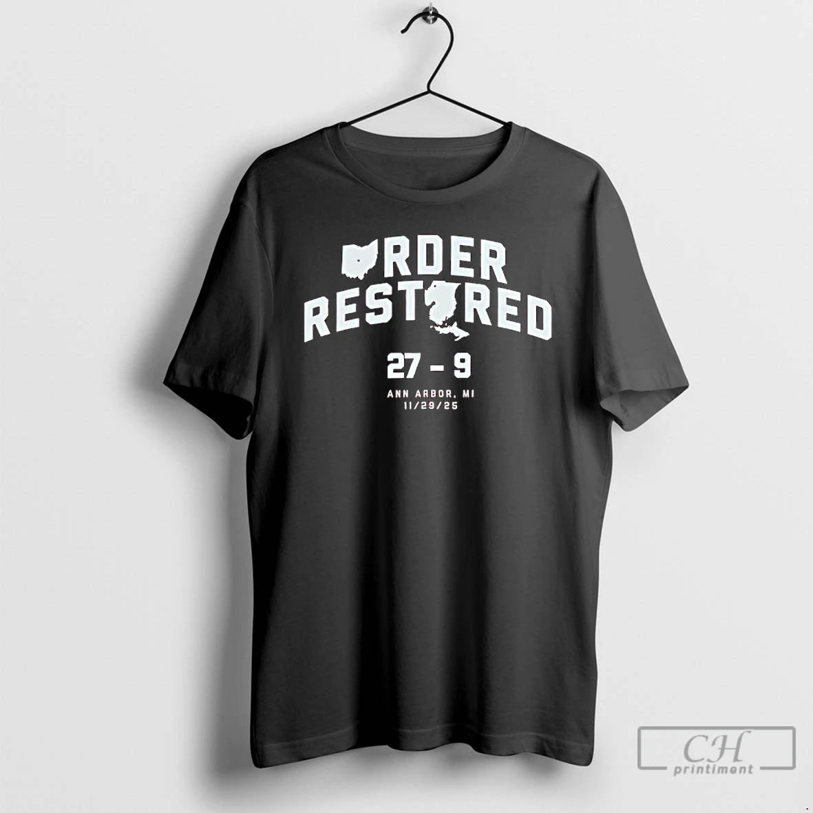 Classic Order Restored Event 27 9 Score Ann Arbor Mi Nov 29th 2025 T Shirts Hoodie, Sweatshirt | CoreVibeTees.com