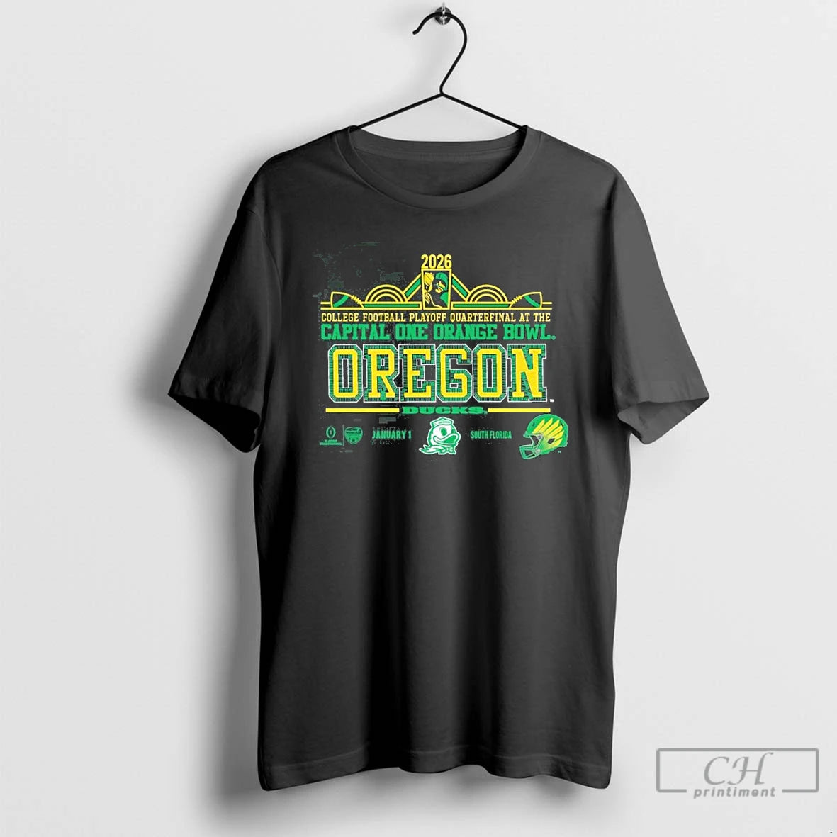 Classic Oregon 2026 Cfp Orange Bowl Art Deco Player T-Shirts, Hoodie, Sweatshirt | CoreVibeTees.com
