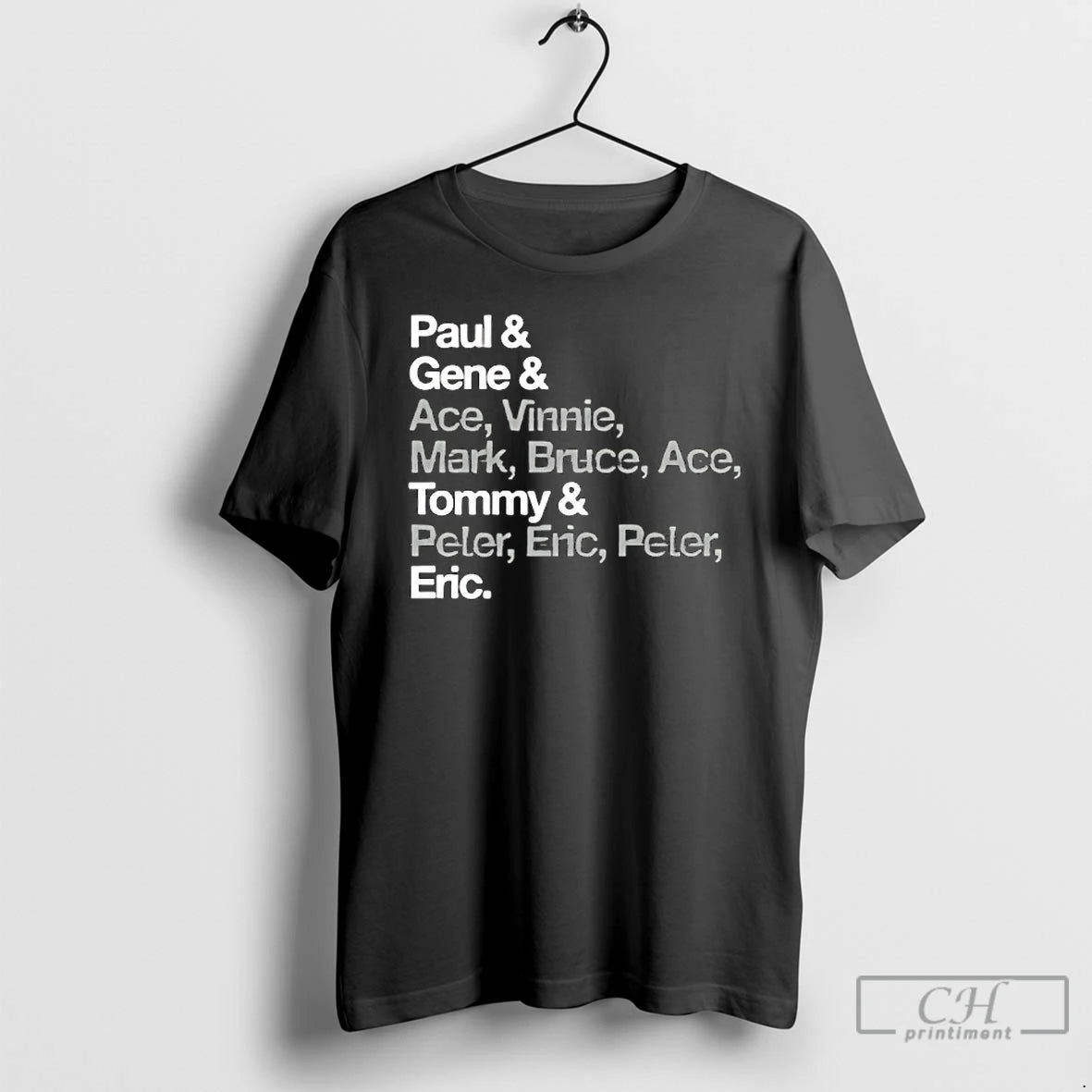Classic Paul Gene Ace Vinnie Mark Bruce Ace Tommy Peter Eric Peter Eric T Shirts Hoodie, Sweatshirt | CoreVibeTees.com