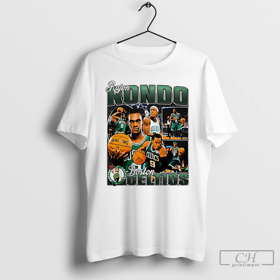 Classic Rajon Rondo Boston Celtics Player Collage T-Shirts, Hoodie, Sweatshirt | CoreVibeTees.com