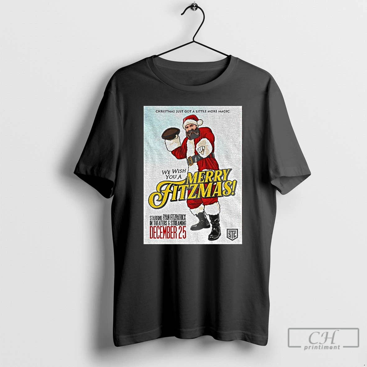 Classic Ryan Fitzpatrick We Wish You A Merry Fitzmas Movie Christmas T-Shirts, Hoodie, Sweatshirt | CoreVibeTees.com