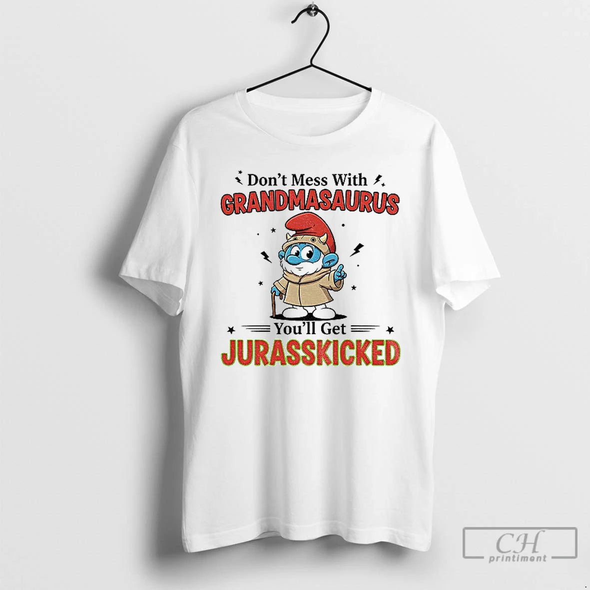 Classic Smurf Dont Mess With Grandmasaurus You Get Jurasskicked Christmas T-Shirts, Hoodie, Sweatshirt | CoreVibeTees.com