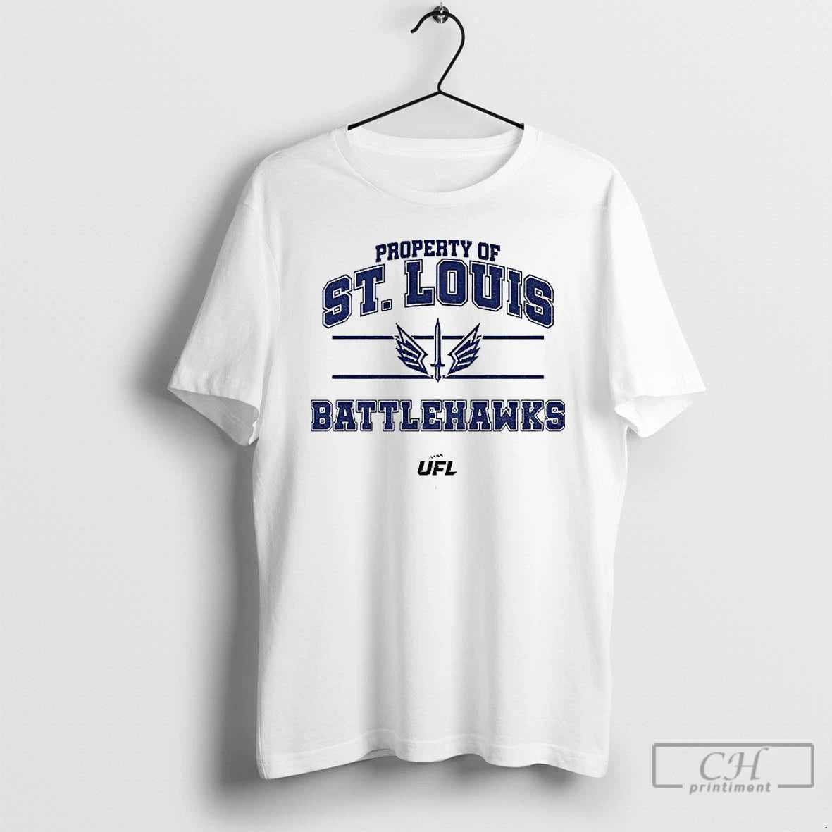 Classic St Louis Battlehawks Ufl Property Of St Louis Battlehawks T-Shirts, Hoodie, Sweatshirt | CoreVibeTees.com