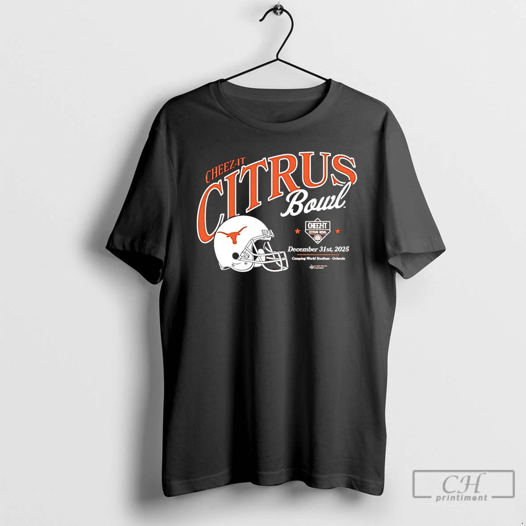 Classic Texas Longhorns 2025 Cheez It Citrus Bowl Helmet T-Shirts, Hoodie, Sweatshirt | CoreVibeTees.com