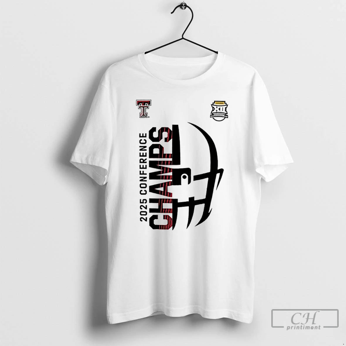 Classic Texas Tech Red Raiders Big 12 Conference Champions 2025 Helmet T-Shirts, Hoodie, Sweatshirt | CoreVibeTees.com