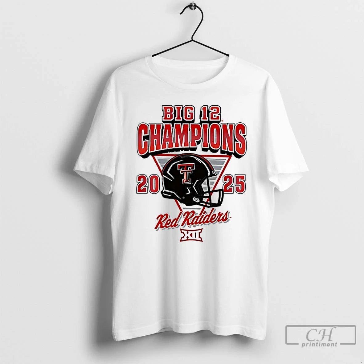 Classic Texas Tech Red Raiders Big 12 Football Champions Helmet 2025 T-Shirts, Hoodie, Sweatshirt | CoreVibeTees.com