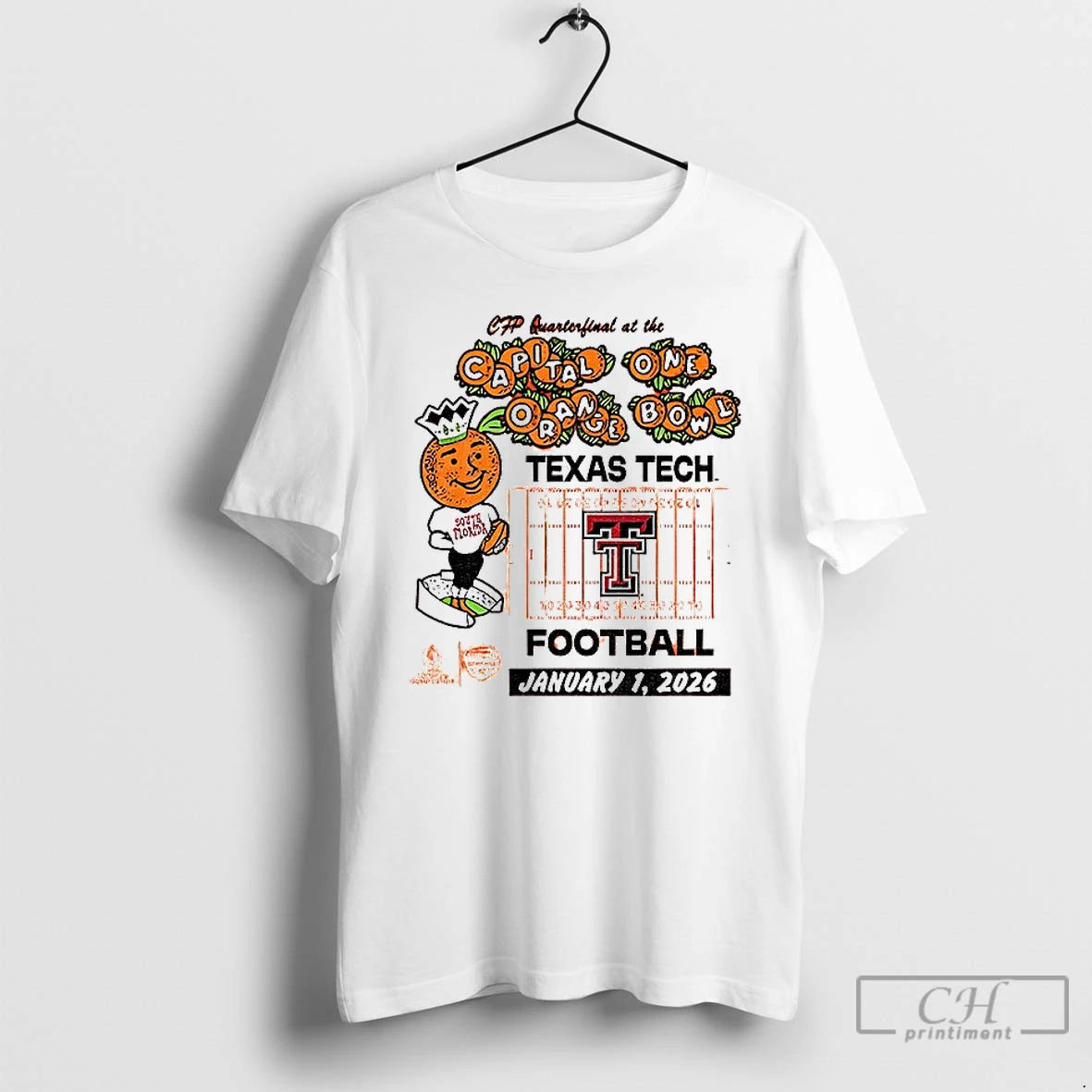 Classic Texas Tech Red Raiders Capital One Orange Bowl January 1 2026 Football T Shirts Hoodie, Sweatshirt | CoreVibeTees.com