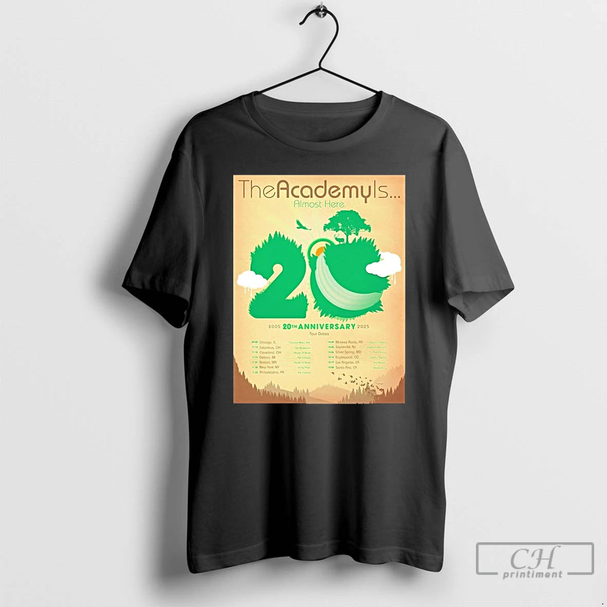 Classic The Academy Is 20 Year Almost Here Anniversary Tour 2025 2026 T Shirts Sweater Hoodie, Sweatshirt | CoreVibeTees.com