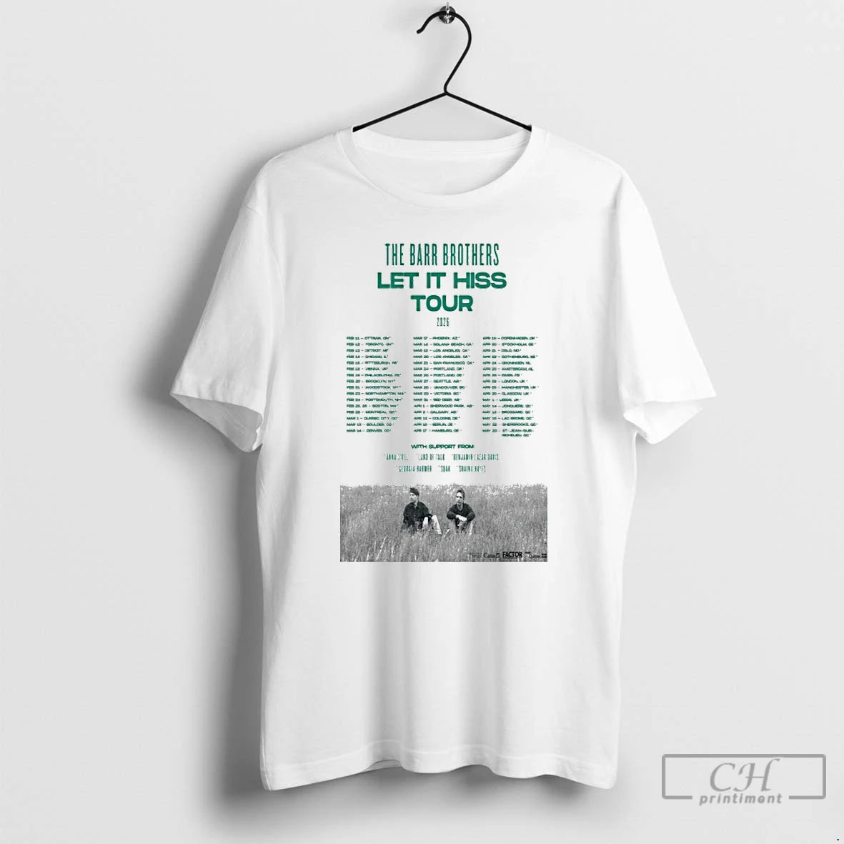 Classic The Barr Brothers Let It Hiss Tour 2026 Dates T-Shirts, Hoodie, Sweatshirt | CoreVibeTees.com