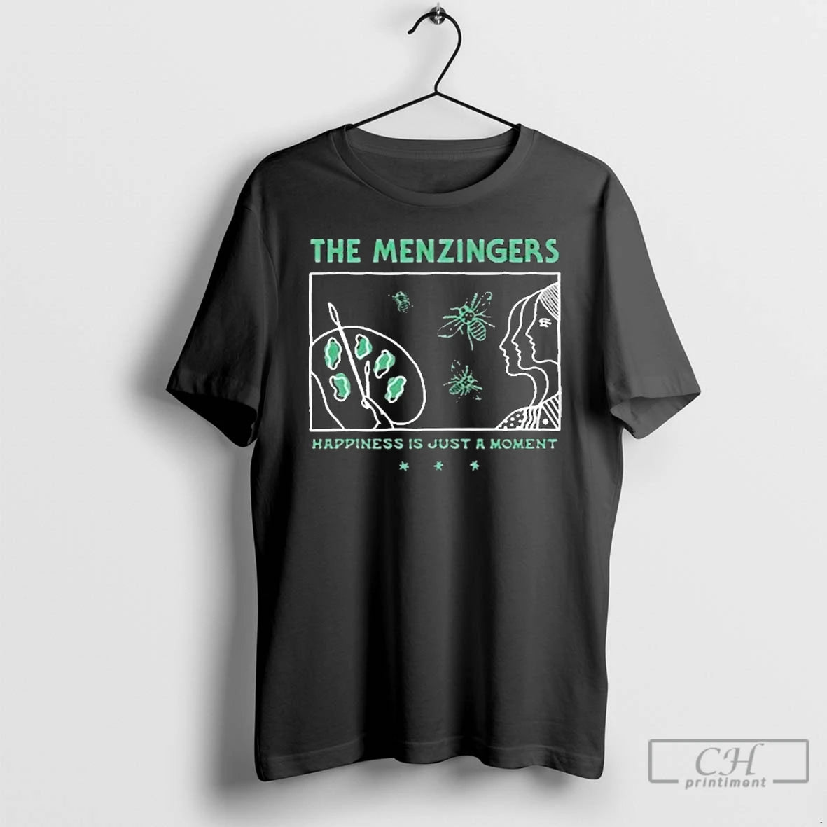 Classic The Menzingers Happiness Is Just A Moment Painter T-Shirts, Hoodie, Sweatshirt | CoreVibeTees.com