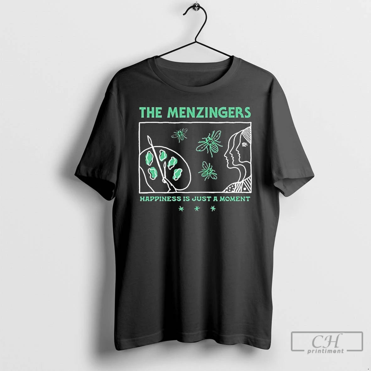 Classic The Menzingers Painter Happiness Is Just A Moment T-Shirts, Hoodie, Sweatshirt | CoreVibeTees.com