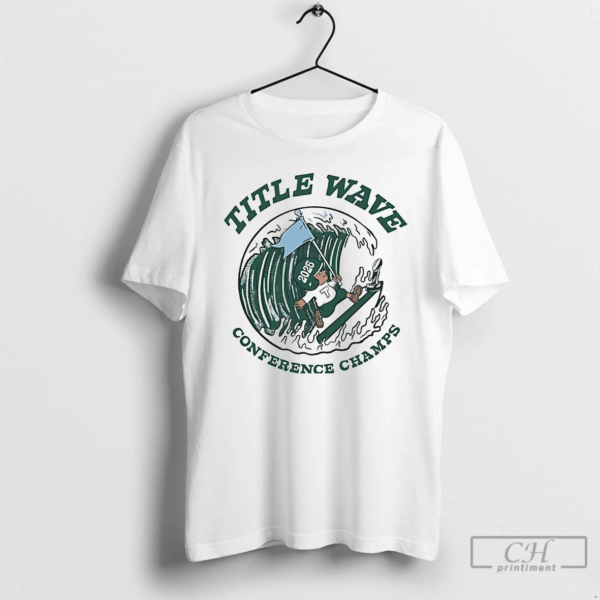 Classic Tulane Green Wave 2025 Title Wave Conference Champs T-Shirts, Hoodie, Sweatshirt | CoreVibeTees.com