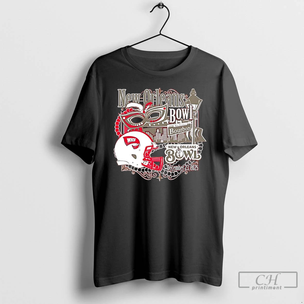 Classic Western Kentucky Hilltoppers 2025 New Orleans Bowl Mask T-Shirts, Hoodie, Sweatshirt | CoreVibeTees.com
