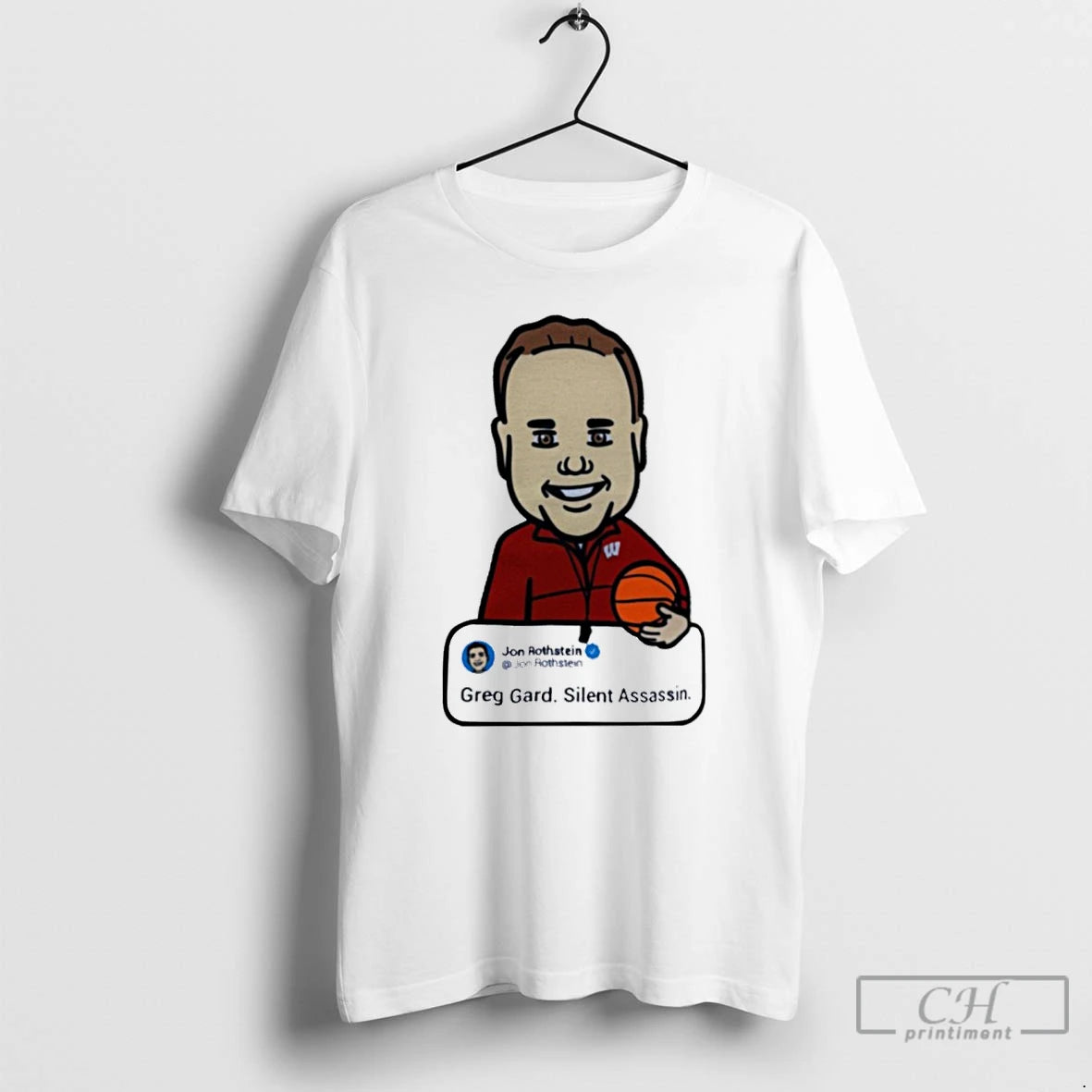 Classic Wisconsin Basketball Jon Rothstein Silent Assassin T-Shirts, Hoodie, Sweatshirt | CoreVibeTees.com