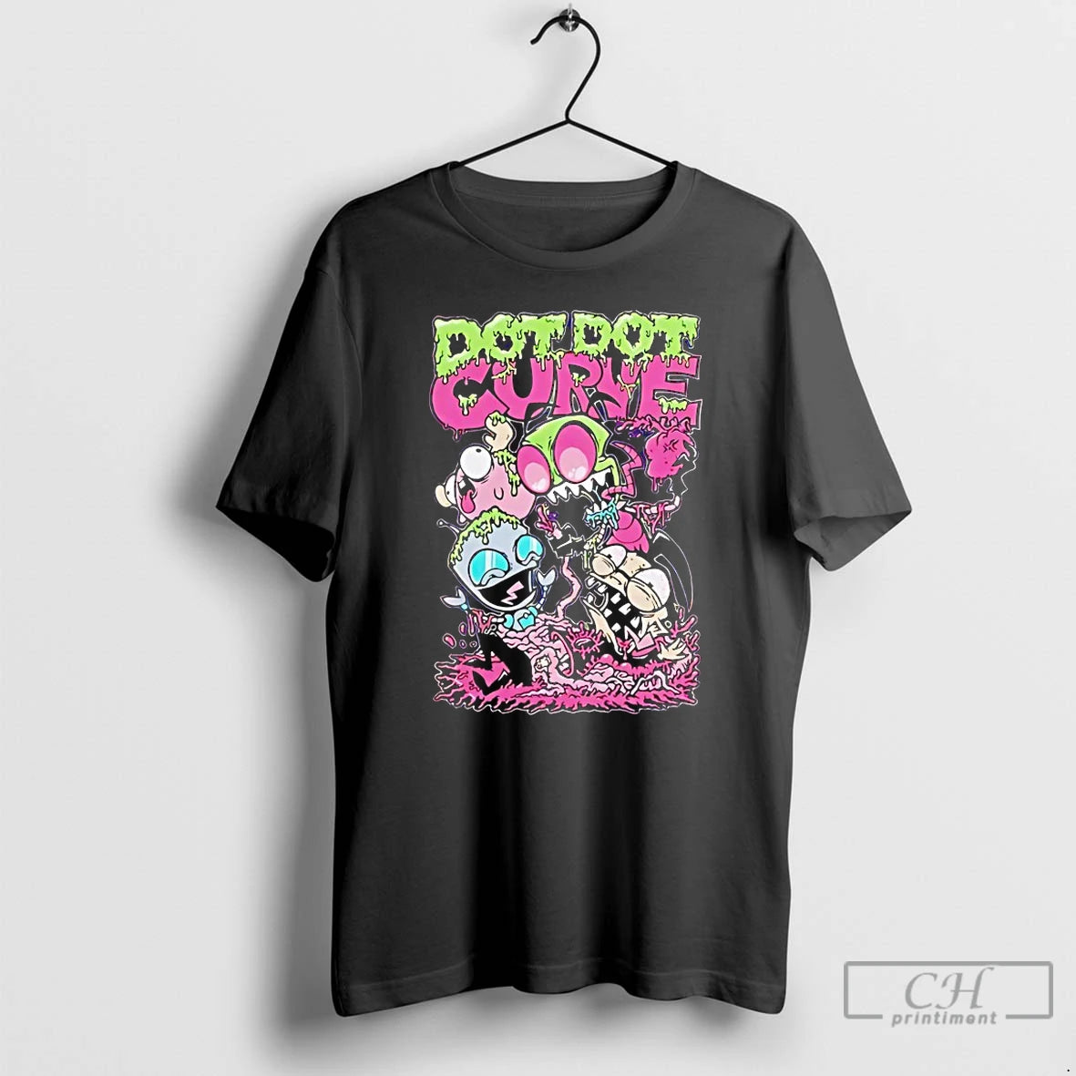 Classic Zim Gir Dib And Gaz Dot Dot Curve Invader Zim T-Shirts, Hoodie, Sweatshirt | CoreVibeTees.com
