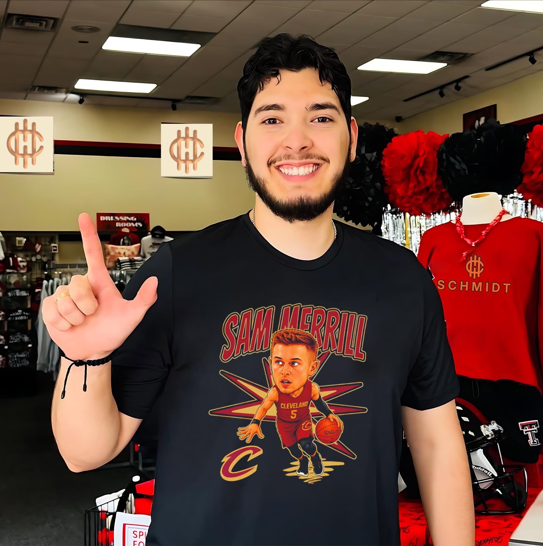 Cleveland Cavaliers Sam Merrill caricature shirt