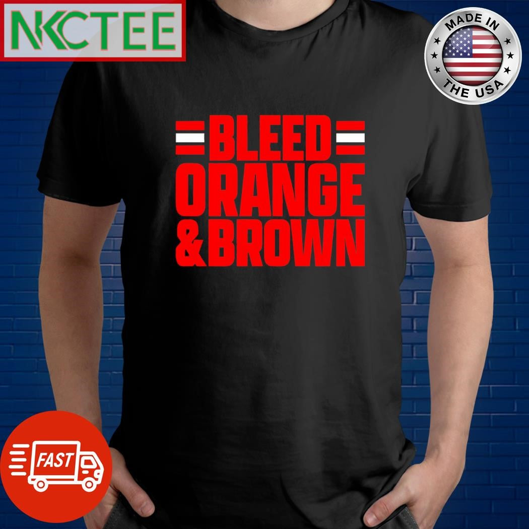 Cleveland Football Bleed Orange and Brown shirt