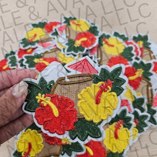 Coconut Cocktail Hat Patch (1 Patch)
