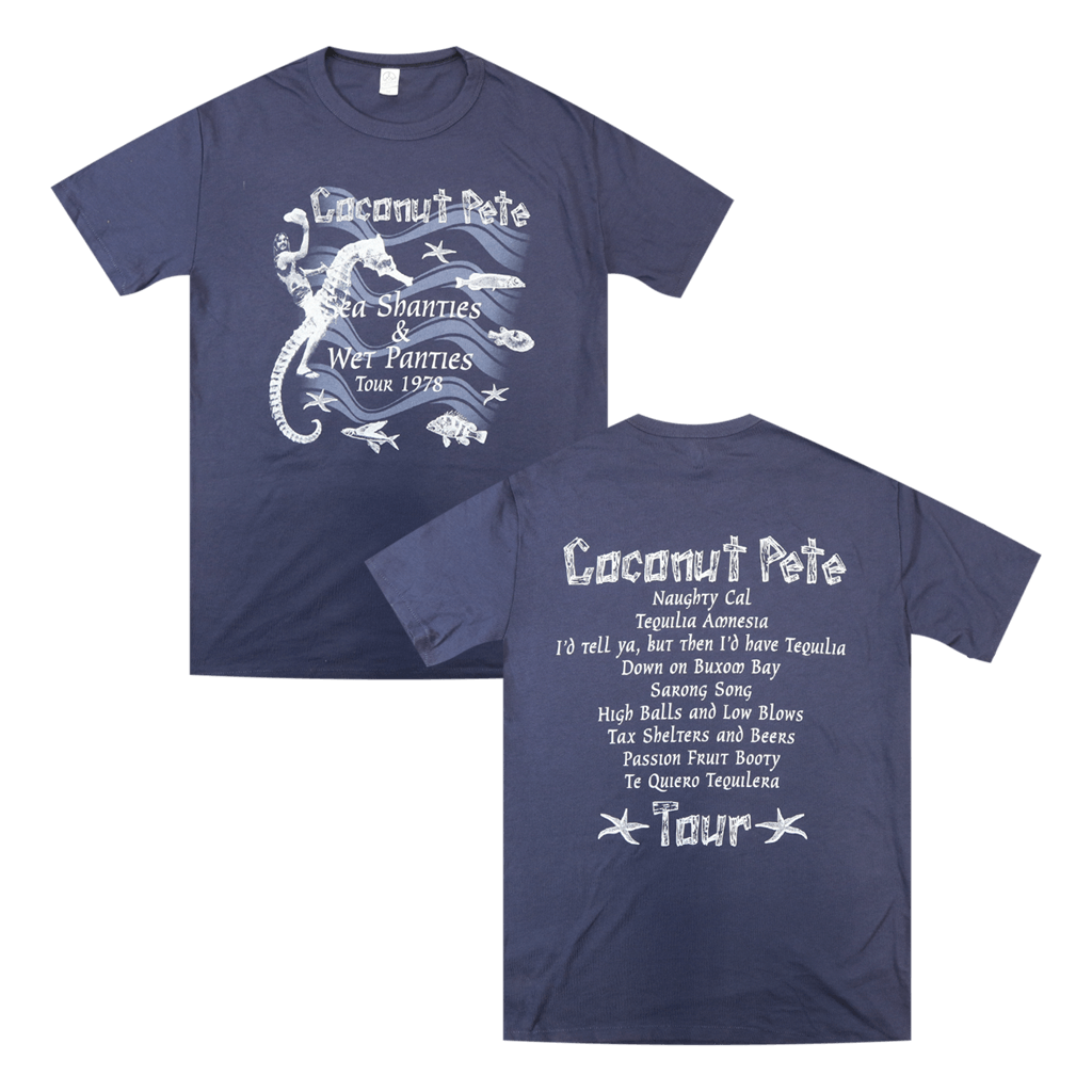 Coconut Pete Tour 1978 Vintage Navy T-shirt Hoodie, Sweatshirt | CoreVibeTees.com (Image 1)