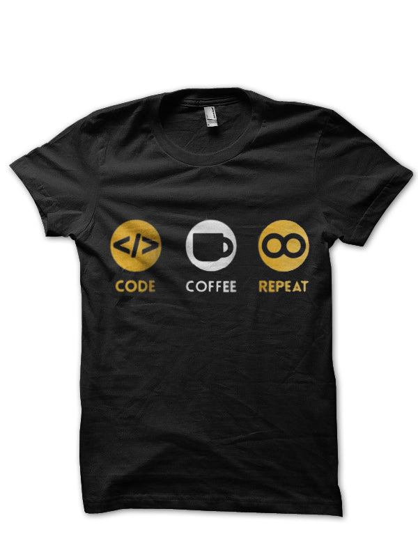 Code Coffee Repeat T-Shirt Hoodie, Sweatshirt | CoreVibeTees.com