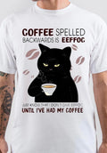 Coffee Spelled White T-Shirt Hoodie, Sweatshirt | CoreVibeTees.com