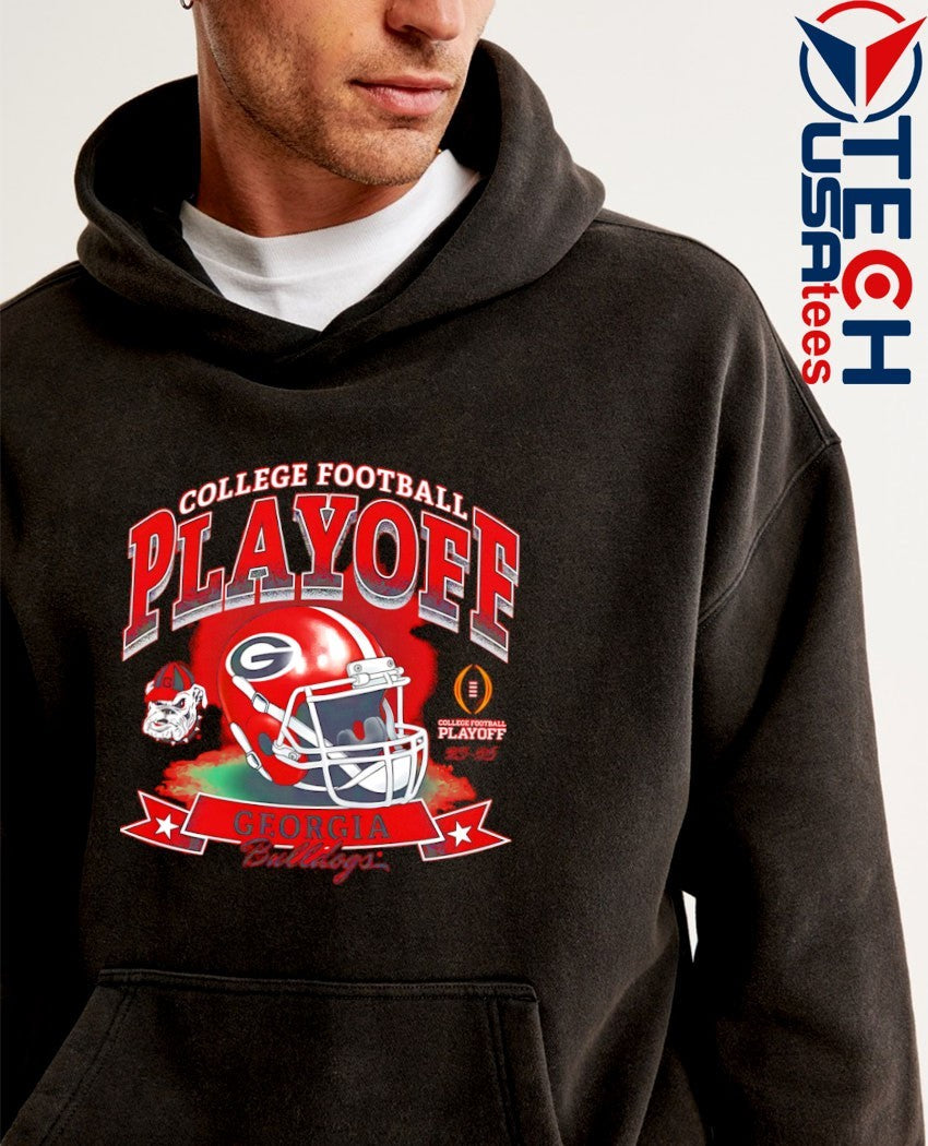 College Football Playoff 2025-2026 Georgia Bulldogs helmet shirt
