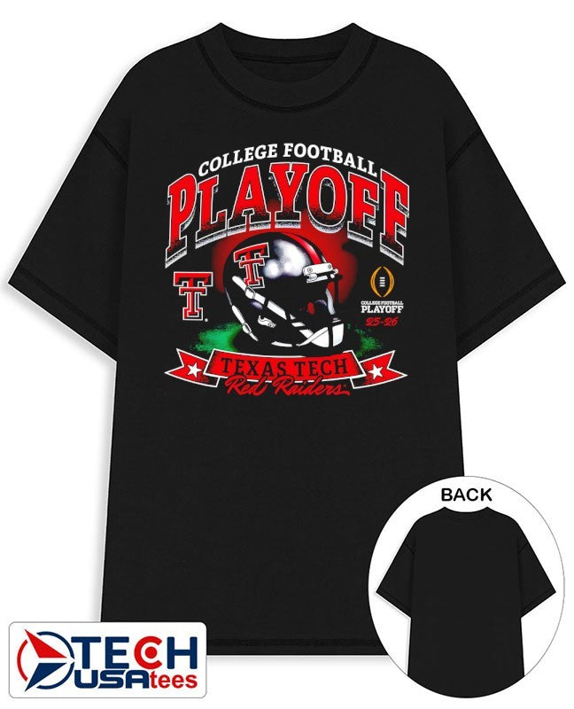 College Football Playoff 2025-2026 Texas Tech Red Raiders helmet shirt