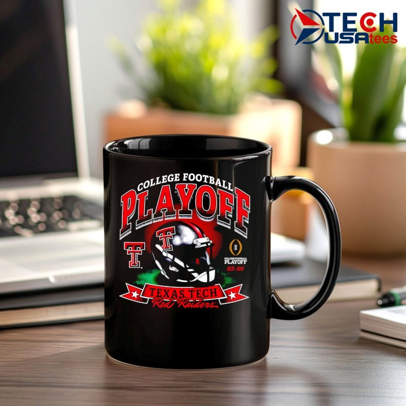 College Football Playoff 2025-2026 Texas Tech Red Raiders helmet shirt