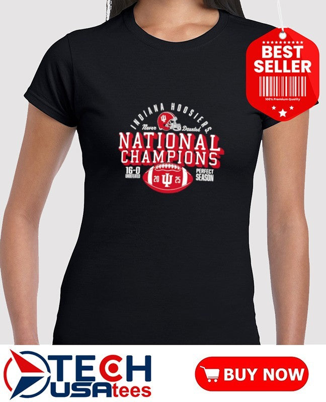 College Football Playoff 2026 Indiana National Champions Perfect Season 16-0 score shirt