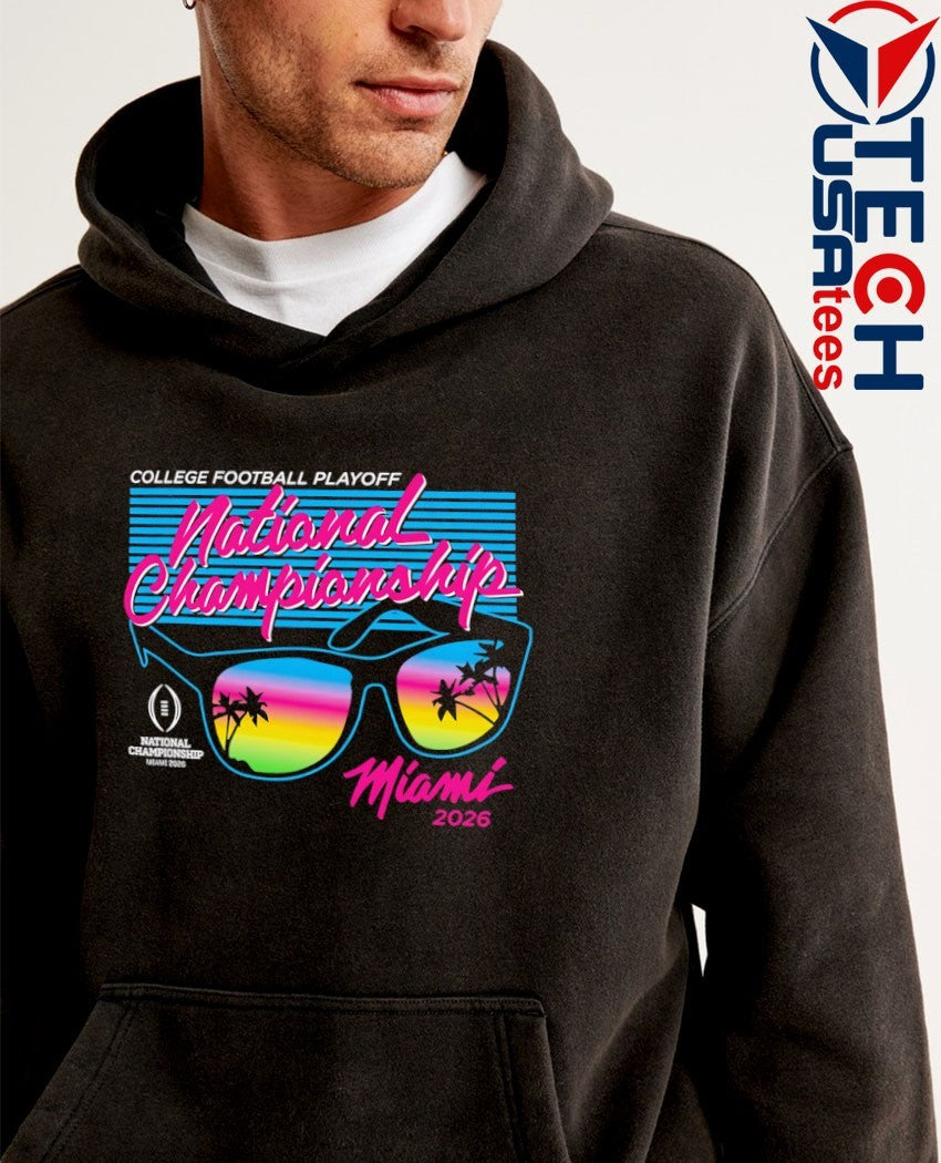 College Football Playoff National Championship Miami 2026 glasses shirt