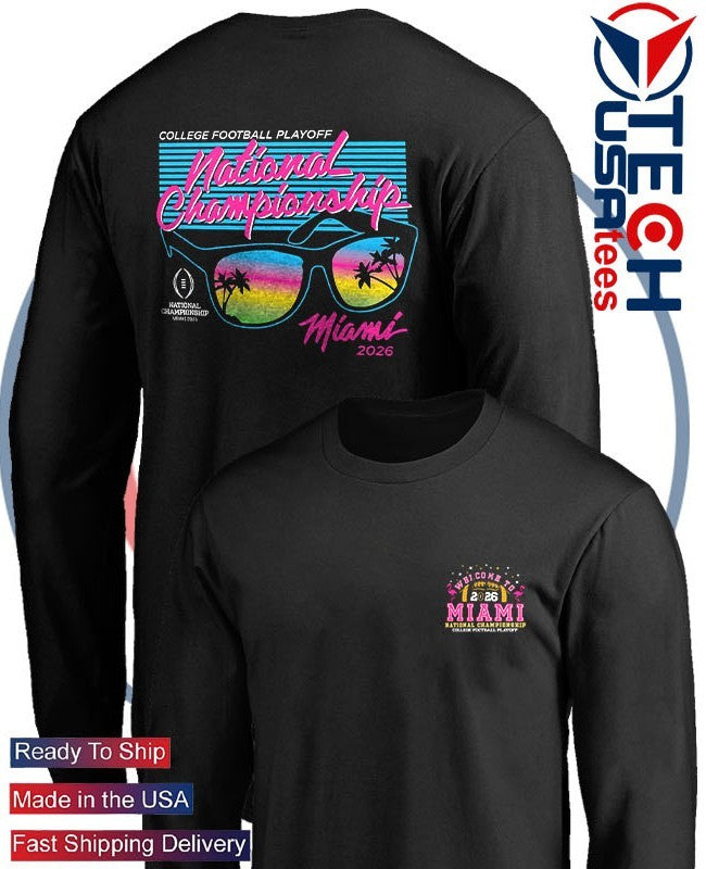 College Football Playoff National Championship Miami 2026 logo shirt