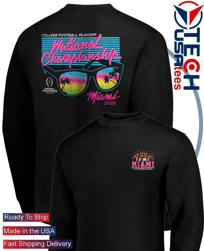 College Football Playoff National Championship Miami 2026 logo shirt