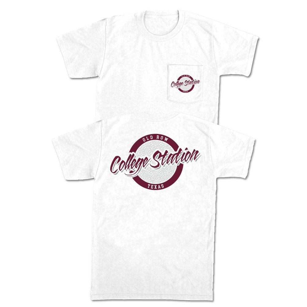 College Station, Texas Circle Logo Pocket Tee Hoodie, Sweatshirt | CoreVibeTees.com