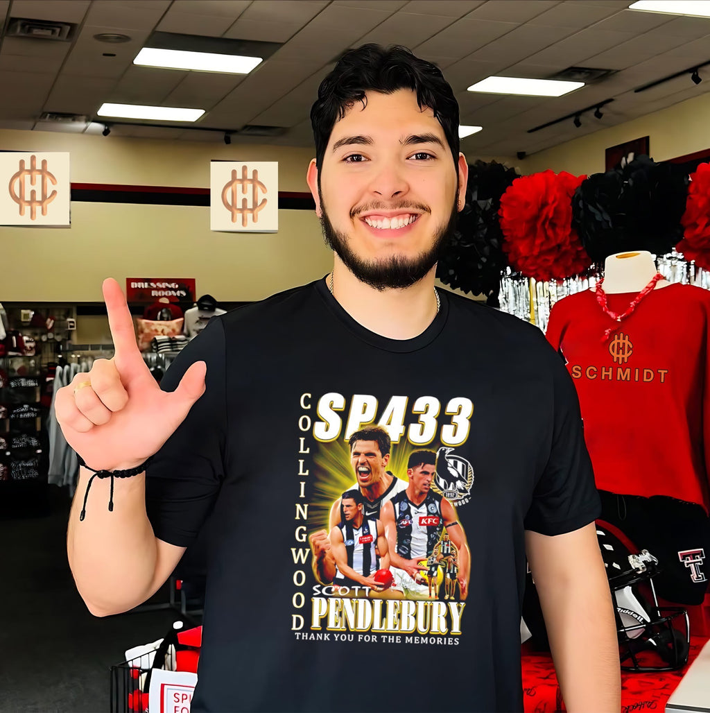 Collingwood Football Club Scott Pendlebury thank you for the memories shirt