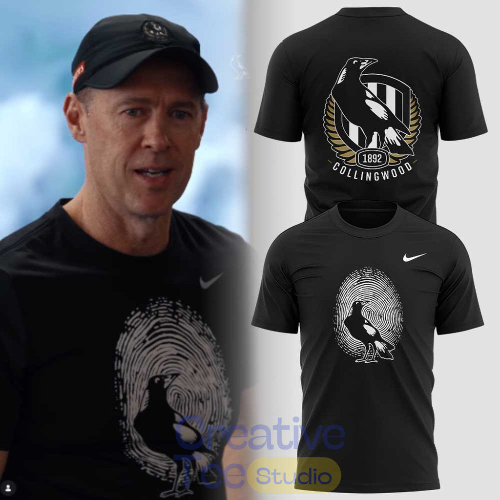 Collingwood Magpies Coach Craig McRae 2026 T-Shirt