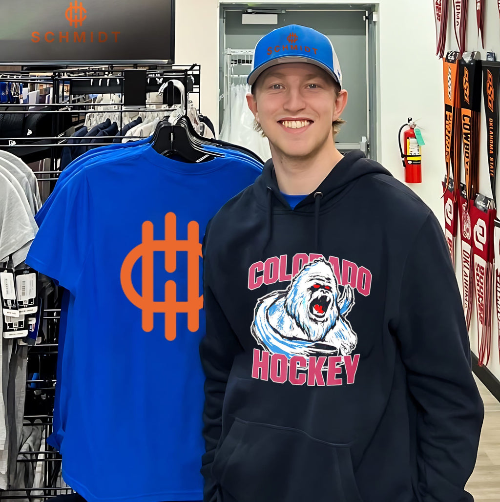 Colorado Hockey Yeti mascot shirt