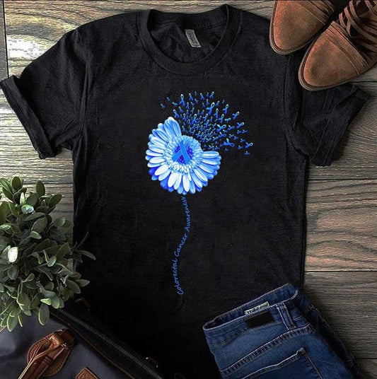 Colorectal Cancer Awareness T-shirt Colon Cancer Awareness Month March We Wear Bluesupport Shirts Survivor T-shirt Gifts Fight Gift  sweater and hoodie