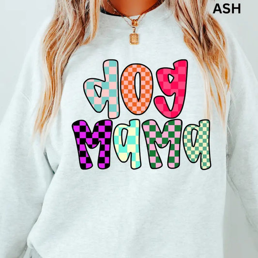 Colorful Dog MamaSweatshirt,  Christmas Graphic Sweatshirt for Men and Women - Pullover, Comfortable