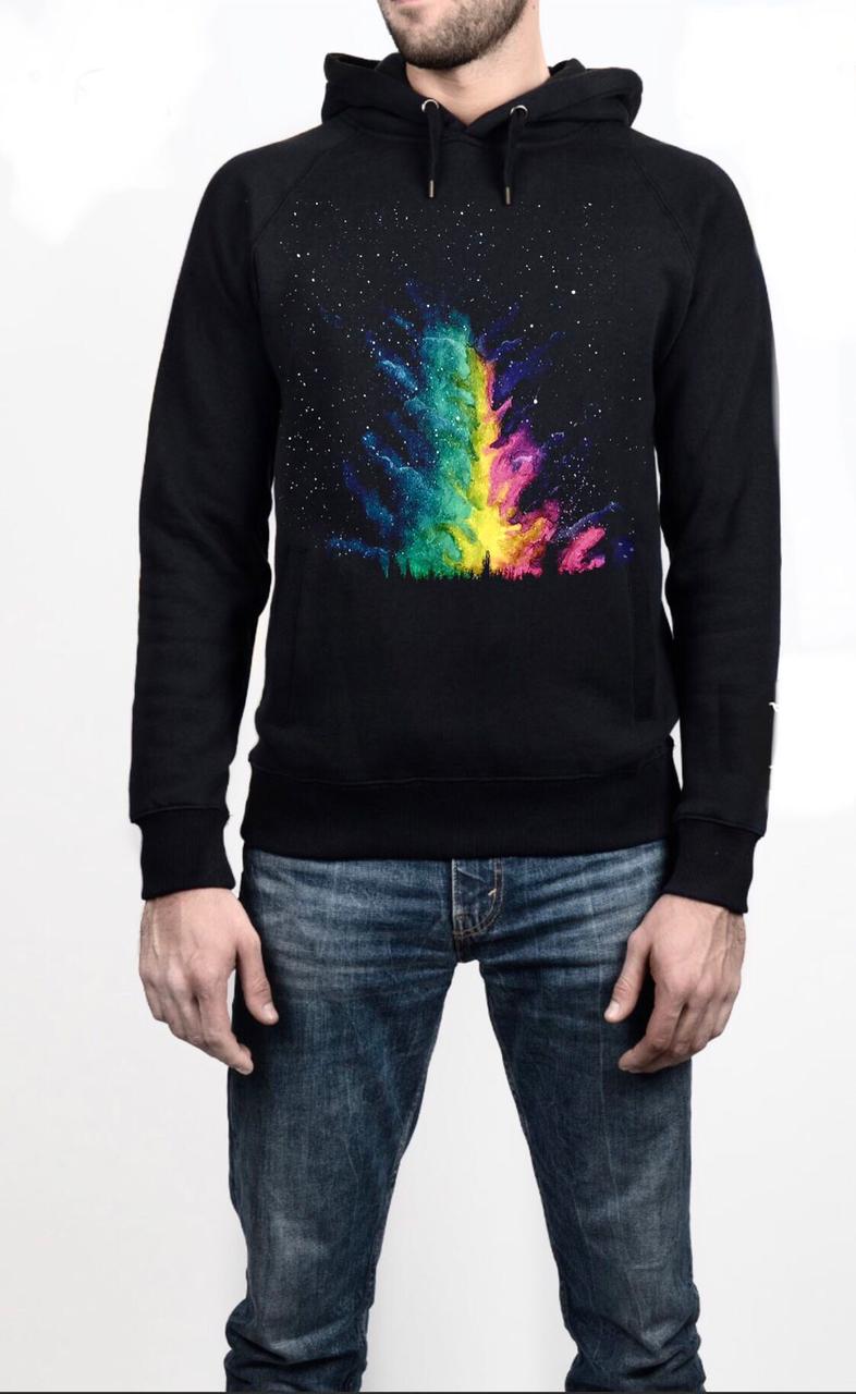 Colorful Sky Black Hoodie T-Shirts, Sweatshirt | CoreVibeTees.com