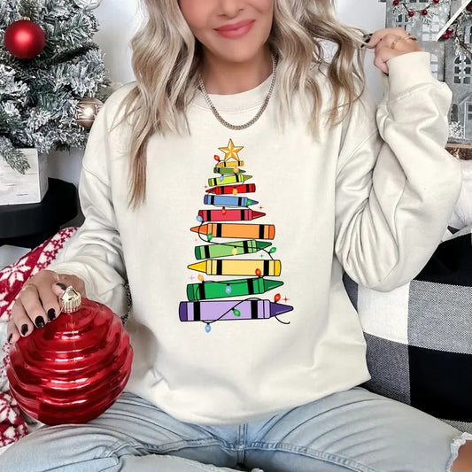 Coloring Christmas Tree Shirt, Teacher Christmas Shirt, Christmas Teacher Tee, Teacher Shirt, Christmas Shirts for Teachers, Festive Christmas Apparel, Holiday Spirit Tees