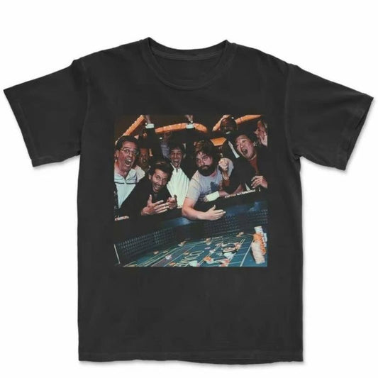 Comfort Color Vintage The Hangover Playing Poker Crewneck T-shirt, Funny The Hangover Movie Tee Gift For Boyfriend Menswear Top Streetwear graphic