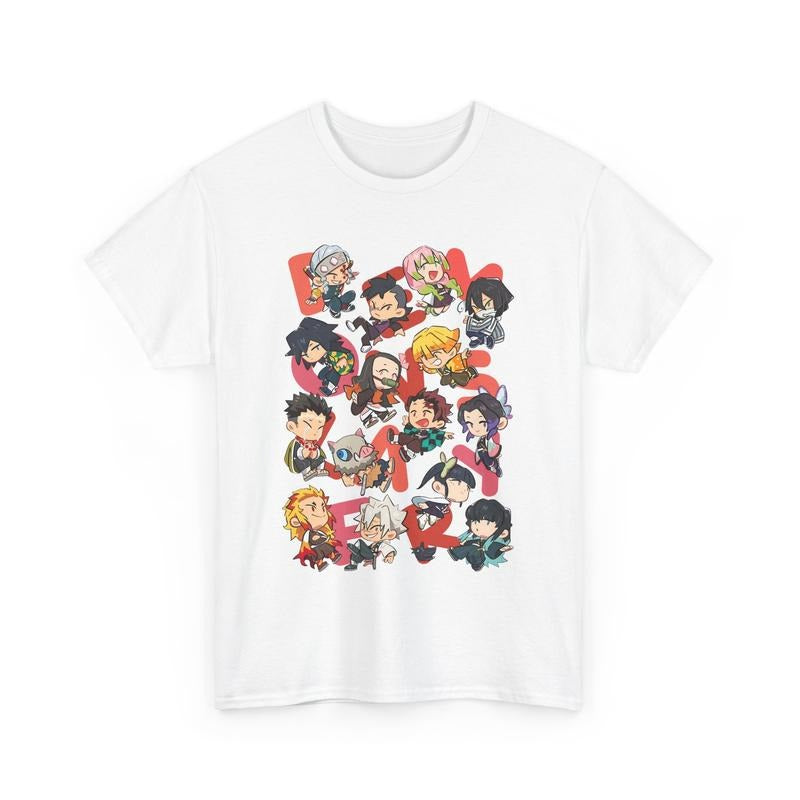 [Comfort Colors] Demon Slayer Tshirt, Tanjiro, Nezuko, Zenitsu & Inosuke Anime Tshirt