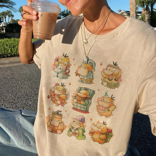 [Comfort Colors] Psyduck Tshirt, Anime Tshirt\