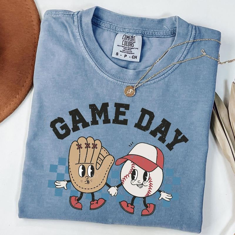Comfort Colors Baseball Game Day Shirt, Sports Mom Shirt, Family Baseball Shirt, T-Ball T-Shirt