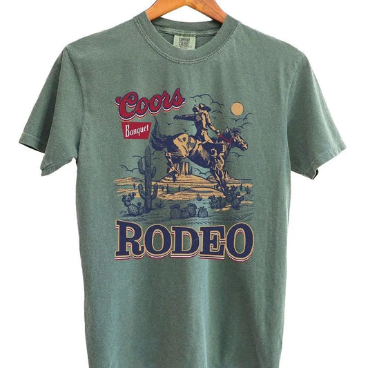 Comfort Colors Coors Cowboy Vintage Shirt, Western Shirt, Graphic Tees, Retro Rodeo Shirt, Graphic Cowboy Tee, Wester Coors Gift Cotton Fashion