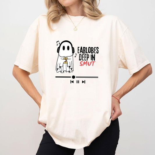 Comfort Colors Cute Ghost Music Shirt, Halloween Ghost T-Shirt, Funny Ghost Shirt