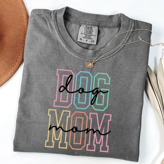 Comfort Colors Dog Mom Shirt, Dog Gift For Mothers Day, Dog Mama Shirts, Dog Lover Shirt, Unisex T-Shirt